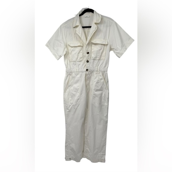 A.L.C. Augusta Utility Jumpsuit in Off White - Picture 6 of 8